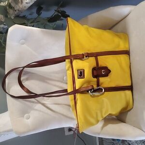 Dooney & Bourke yellow tote bag